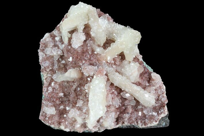 Stilbite and Apophyllite Crystal Cluster - India #97829